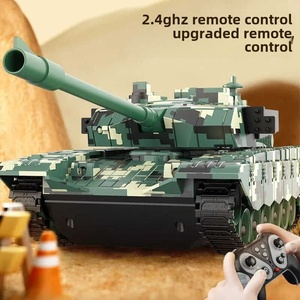 Grand Tank Jouet Télécommandé Sonore et Lumineux Rechargeable à Chenilles Style Chinois 99, Capable <span class=keywords><strong>de</strong></span> Tirer, Réaliste, Tout-Terrain et Blindé - Product Image 3