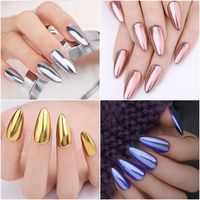 Effet pigment liquide chrome magique transparent de qualité cosmétique pour ongles