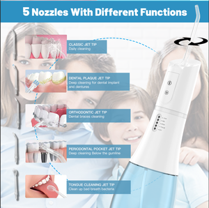 Estilo portátil <span class=keywords><strong>Precio</strong></span> más barato Mejor <span class=keywords><strong>calidad</strong></span> 1100mAh WaterFlosser <span class=keywords><strong>Irrigador</strong></span> oral Limpieza de dientes Selección de agua Flosser de agua <span class=keywords><strong>dental</strong></span> - Product Image 5