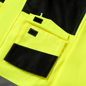 <span class=keywords><strong>Blouse</strong></span> de travail robuste <span class=keywords><strong>pour</strong></span> mineurs et peintres, uniforme OEM jaune fluorescent, veste cargo d'ingénieur avec bandes réfléchissantes - Product Image 6