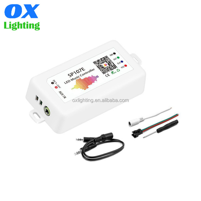 Pixel Led Light Controller WS2812 SK6812 WS2811 Digital SPI Addressable Magic APP Smart BT SP107E Led Strip RGB Controller