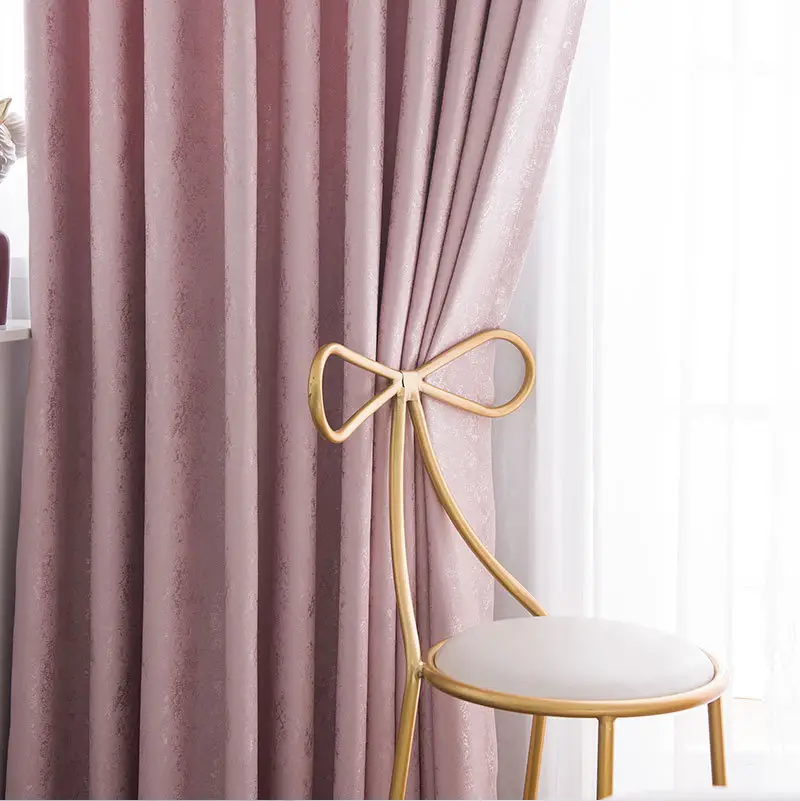 pearl light spot mottled texture shading curtain fabric plain dark grain bedroom living room curtain finished product