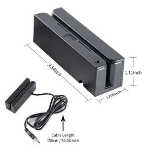 เครื่องอ่านแถบแม่เหล็ก <span class=keywords><strong>POS</strong></span> รุ่น Effon MSR100 เชื่อมต่อผ่าน USB รองรับบัตรเครดิต บัตรเดบิต และบัตรประชาชนไทย ใช้ได้กับระบบจัดการธุรกิจ - Product Image 1