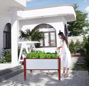 Fioriera in Lega di Alluminio per Esterni, Resistente alla Corrosione, Mobile con Ruote per Giardini e Aree Pubbliche - Product Image 4
