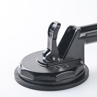 Ventosa manual de vacío de 123 mm para vidrio, herramienta de elevación de azulejos con función de arranque y parada, juego de ventosas de aluminio de alta resistencia para vidrio