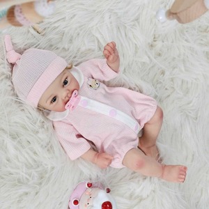 Poupées en silicone solide de 30 cm, NOUVELLES, mignonnes, 100% corps entier, avec cheveux, Reborn fille et garçon, toucher doux, bébés Reborn en silicone. - Product Image 2