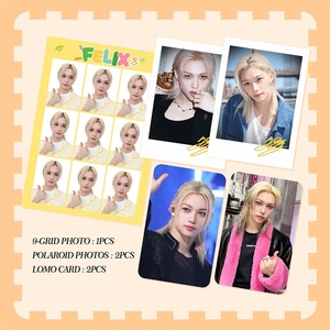 Cartes postales photo 9 grilles de haute qualité, style INS, impression recto-verso, cartes LOMO, cadeau pour les fans d'idoles coréennes FELIX BANGCHAN <span class=keywords><strong>MOMO</strong></span> NAYEON JK <span class=keywords><strong>SANA</strong></span> - Product Image 6
