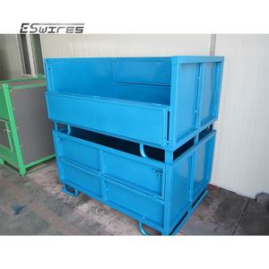 ציפוי אבקה מותאם אישית כחול כבד מתכת לוגיסטיקה stackable אחסון פלדה ערמה מיכל מזרן - Product Image 2