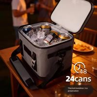 Nouvelle conception Sac isotherme TPU 12L étanche à rabat pour pique-nique, escalade, randonnée, glacière toutes saisons pour repas et boissons