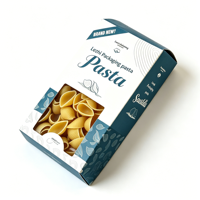 Boîte en carton pour emballage de nouilles sèches, pâtes, pizzas, pâtes à steak, aliments surgelés, snacks, biscuits, gâteaux, vente en gros