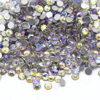 Cristal de haute qualité, petit paquet de 1440 pièces, perles demi-rondes en soie, strass léger, verre Non correctif, strass pour ongles