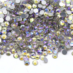Cristal <span class=keywords><strong>de</strong></span> haute qualité, petit <span class=keywords><strong>paquet</strong></span> <span class=keywords><strong>de</strong></span> 1440 pièces, perles demi-rondes en soie, strass léger, verre Non correctif, strass pour ongles - Product Image 4