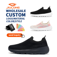 Chaussures de marche légères et respirantes à enfiler avec logo personnalisé 2026 pour hommes et femmes, semelle souple et confortable en maille