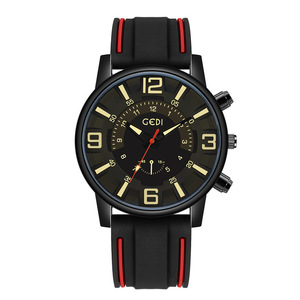 Reloj de Cuarzo de Silicona Impermeable de Alta Gama para Hombre con Esfera Grande - Product Image 1