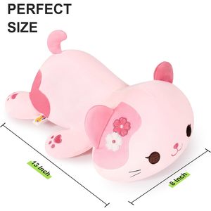 Peluche Onsoyours originale de 13 pouces, chaton Sakura, oreiller en peluche, adorable chat rose kawaii, jouet en peluche pour enfants, cadeau, mélodie - Product Image 4
