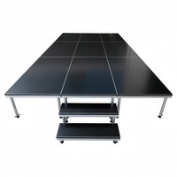 Plate-forme modulaire de scène en alliage d'aluminium pliable Portable 6m X 3m Capacité de charge de 1000kg Garantie de 3 ans certifiée CE pour les événements