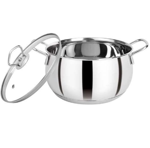 หม้อตุ๋นทรงสูงสเตนเลสสตีลพรีเมียม ใช้กับเตาแม่เหล็กไฟฟ้าได้ ฐานหนา ทนทาน เหมาะสำหรับทำแกงและสตูว์ - Product Image 1