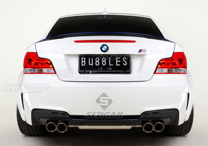 Aileron arrière de style P en ABS noir brillant et imprimé carbone pour BMW Série 1 E82 1M Coupé 2007 - 2013 - Product Image 2