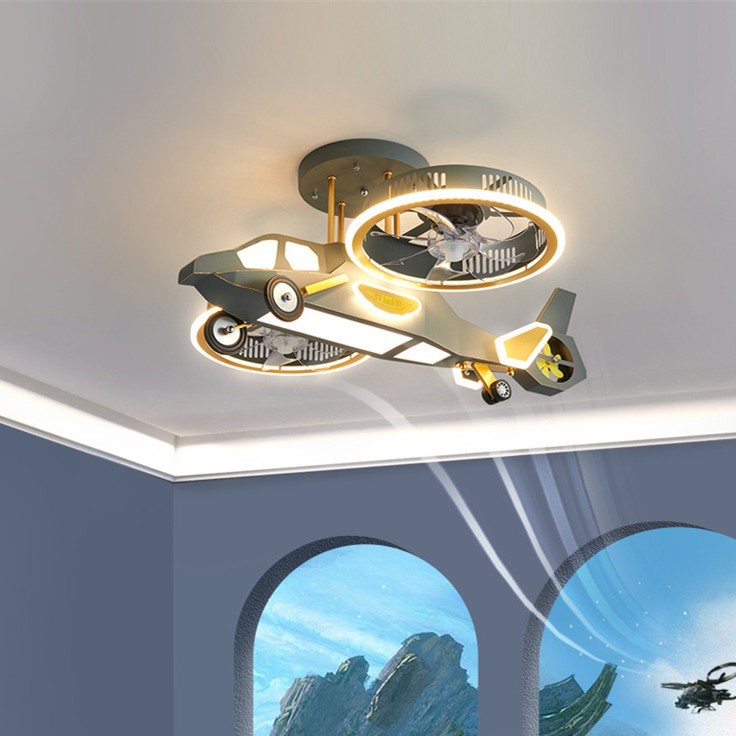 lamp and fan