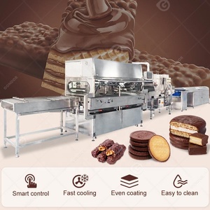 Noix de cajou bonbons enrobe 200 mm utilisé fruits <span class=keywords><strong>d</strong></span>éshydratés chine gaufrette <span class=keywords><strong>chocolat</strong></span> revêtement ligne de production Machine - Product Image 2