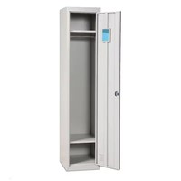 Casier en acier à une porte avec fentes de ventilation, verrouillable, durable, design contemporain, montage facile pour hôtels et hôpitaux