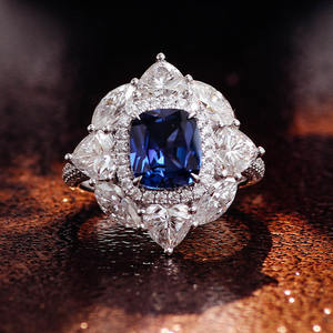 女性の結婚式の約束のための<span class=keywords><strong>2</strong></span>カラットのダイヤモンドリングK14ゴールドジュエリー婚約指輪ダイヤモンド - Product Image 5