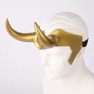 CAFELE Loki Helmet Horns Cosplay Costume Accessory Plastic Adult Unisex Halloween Party Prop B0DBR1LMJ3 - Product Image 3