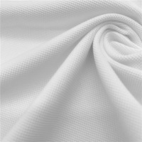 Tissu piqué en polyester ultra doux, respirant et à séchage rapide pour polos et maillots de sport par sublimation
