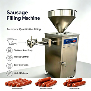 Machine à farcir les saucisses <span class=keywords><strong>de</strong></span> porc et <span class=keywords><strong>de</strong></span> bœuf, électrique, commerciale, durable, pour salami et hot-dogs, à prix abordable - Product Image 1