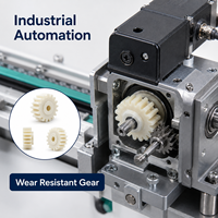 Engrenage de précision OEM PA66 usiné CNC avec résistance à l'usure pour équipement d'automatisation industrielle
