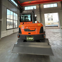 Excavatrice hydraulique de roue de 6 tonnes de grand matériel de construction de Digger avec le moteur d'EPA et d'EuroV