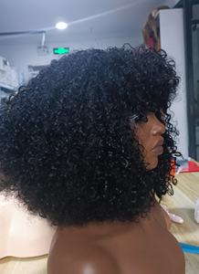 วิกผมบ๊อบสั้นแบบเวียดนาม ทำจากผมแท้ 100%  แบบมีหน้าม้า  ไม่ต้องใช้กาว  สีธรรมชาติ  ความหนาแน่นสูง สำหรับผู้หญิง - Product Image 5