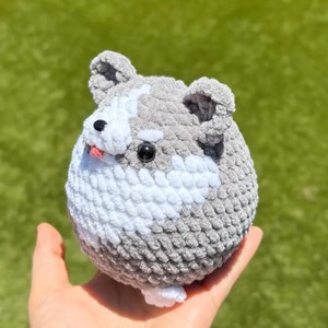 Venta al por mayor de hilo de algodón hecho a mano perro juguete lindo ganchillo Mini cachorro juguete para regalos de bebé Peluche de punto Mini animales Juguetes - Product Image 5