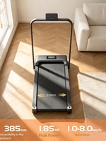 Tapis de course pliable pour la maison, 1,85 CV, silencieux, avec main courante repliable, idéal pour l'appartement et le fitness