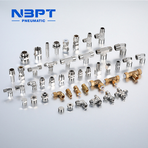 Raccord de tube union droit coudé à 90 degrés en laiton SM-V avec des tailles d'extrémité égales pour les connexions pneumatiques - Product Image 4