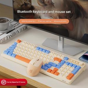 V1 <span class=keywords><strong>Wireless</strong></span> RGB Retroiluminado <span class=keywords><strong>Keyboard</strong></span> <span class=keywords><strong>Mouse</strong></span> Set Multi-Type Vitality Orange/Cream Grey Stock Disponible-Silent <span class=keywords><strong>Keyboard</strong></span> and <span class=keywords><strong>Mouse</strong></span> - Product Image 3