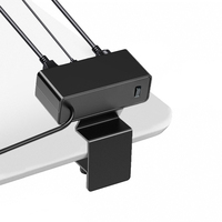 BAYU Multiprise de bureau 65W à charge rapide PD avec 2 prises CA et 3 ports USB, fixation par pince pour bord de bureau