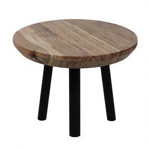 Nordic Modern Living Room Furniture <b>Round</b> Acacia Wood Top <b>Industrial</b> <b>Coffee</b> <b>Table</b> <b>Round</b> Modern <b>Coffee</b> <b>Table</b> - Product Image 3