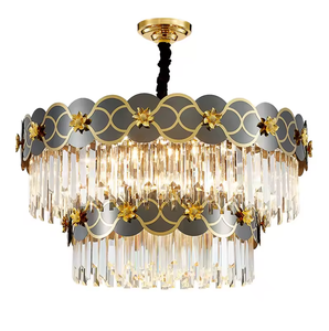 home decor hanging metal <b>pendant</b> <b>light</b> ceiling crystal <b>chandelier</b> lighting for living room - Product Image 6
