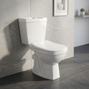 Children Designs Blue Pink Color Close Coupled Two Piece WC Ceramic Water Closet Toilet Round Set - Product Image 4