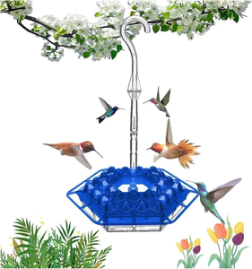 Hanging Red Hexagon Hummingbird <b>Feeder</b> with <b>Hook</b> Garden <b>Bird</b> <b>Feeder</b> - Product Image 3