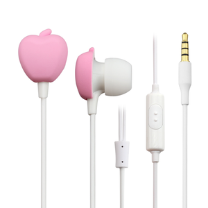 <span class=keywords><strong>Écouteurs</strong></span> filaires de haute qualité avec connecteurs <span class=keywords><strong>jack</strong></span> 3,5 mm, mignons, roses, en forme de pomme - Product Image 1