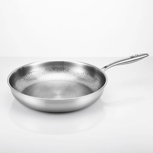 Sartén de Titanio para Cocina, Utensilios de Cocina de Acero, Sartén Antiadherente Martillada para Cocina de Gas e Inducción - Product Image 1