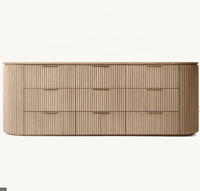 Armoire de bureau de luxe autoportante en acier inoxydable moderne avec 9 tiroirs, panneau en MDF et bois de chêne massif, couleur personnalisable, pour chambre et salon