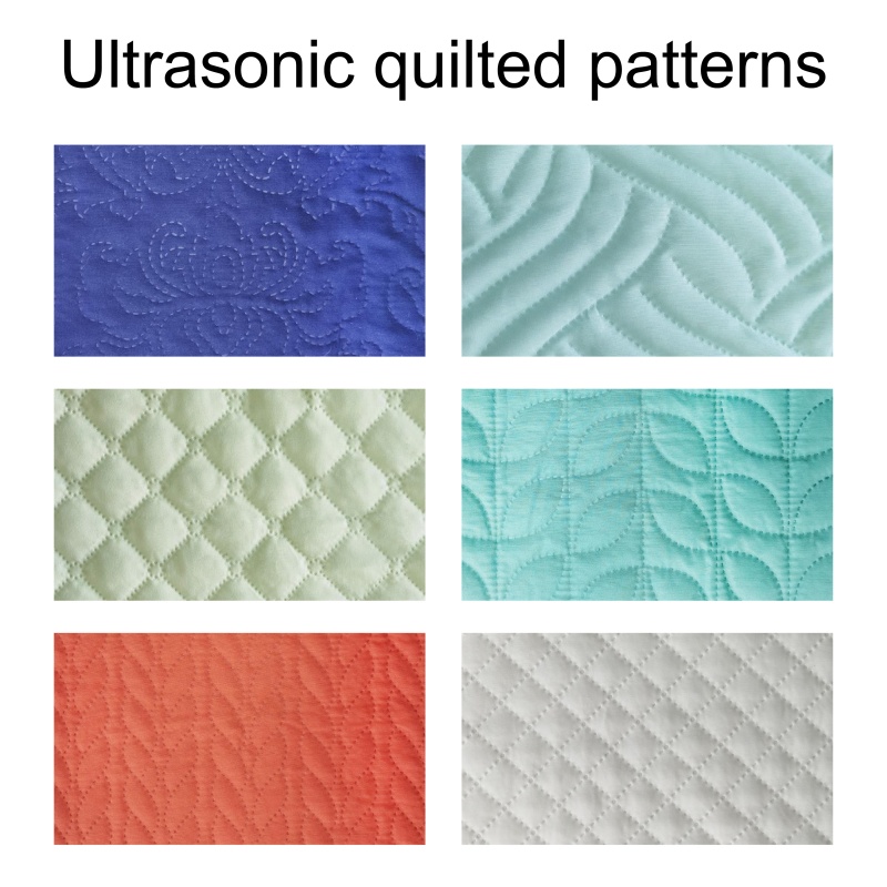 Ultrasonic quilted patterns