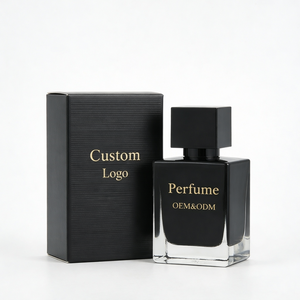 Botella de Perfume de Vidrio Vacía de Lujo con Etiqueta Personalizada, Acabado Mate Esmerilado, Cuadrada, de 30ml, 50ml, 100ml, con Caja - Product Image 2