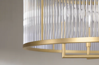 Lustre suspendu en cristal à LED avec cadre en cuivre, style moderne de qualité, décoration de salle à manger, décoration intérieure personnalisée