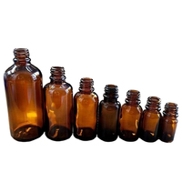 Classique Brun/ambre En Verre dépoli Gouttes D'huile Essentielle Bouteille avec l'épreuve Des Enfants spirale Noir gouttes 10Ml 20ml 30ml 50ml