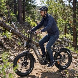 Vélo de fret électrique à pneus épais 26 * 4, panier arrière, 48V90AH, double batterie, double moteur, vélo de banlieue multifonctionnel - Product Image 6