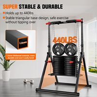 Station de Musculation Pliable Tour de Force Barres de Traction Dips Équipement d'Entraînement Multifonction Réglable pour la Maison et l'Extérieur
